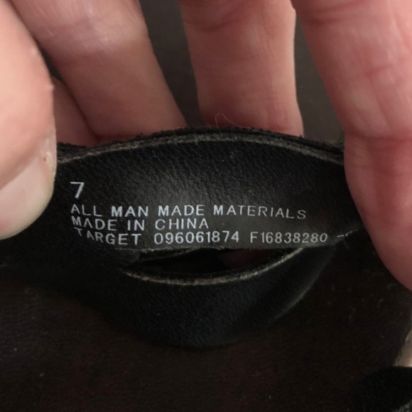 Mossimo Black Strappy Slip-on Wedges , Size 7 - Picture 5 of 8